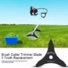 TOPHOMER 1PC 3 Dents Strimmer T¨ºte Lame De Coupe - Herbe Tondeuse ¨¤ Gazon D¨¦broussailleuse