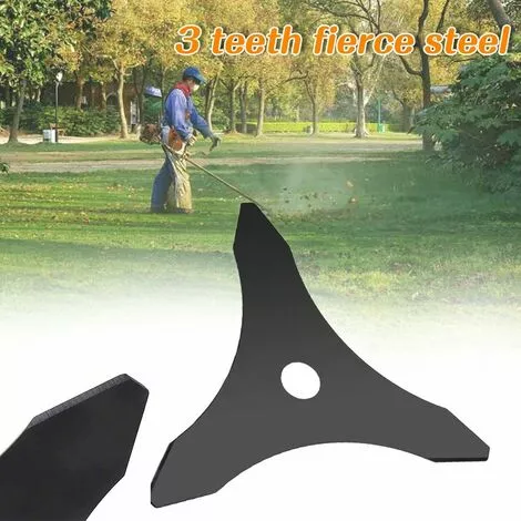 QERSTA Lame De Coupe De Tondeuse à Gazon 10 Pouces à 3 Dents, Brosse De Coupe, Disque De Coupe, Accessoires D'outils De Jardin Domestique 5 QERSTA Lame De Coupe De Tondeuse à Gazon 10 Pouces à 3 Dents, Brosse De Coupe, Disque De Coupe, Accessoires D'outils De Jardin Domestique – Image 3