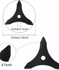 QERSTA Lame De Coupe De Tondeuse à Gazon 10 Pouces à 3 Dents, Brosse De Coupe, Disque De Coupe, Accessoires D'outils De Jardin Domestique 11 QERSTA Lame De Coupe De Tondeuse à Gazon 10 Pouces à 3 Dents, Brosse De Coupe, Disque De Coupe, Accessoires D'outils De Jardin Domestique -Débroussailleuse Soldes Magasin 61062257 5