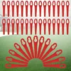 DECKON 120 Pièces Lames De Rechange Pour Coupe Bordure,Tondeuse à Gazon En Plastique Lames,Lames De Coupe En Plastique De Remplacement,Lames De Grass Trimmer Brush Cutter,Lames En Plastique De Rechange -Débroussailleuse Soldes Magasin 61181995 1