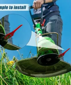 DECKON 120 Pièces Lames De Rechange Pour Coupe Bordure,Tondeuse à Gazon En Plastique Lames,Lames De Coupe En Plastique De Remplacement,Lames De Grass Trimmer Brush Cutter,Lames En Plastique De Rechange -Débroussailleuse Soldes Magasin 61181995 5