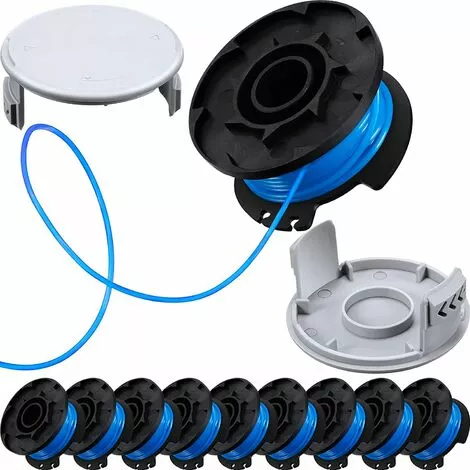 HIASDFLS 10 Pièces Ac14Rl3A Ligne De Bobine Coupe-Herbe De Rechange 11 Ft 0,065 Pouce Bobine De Corde D'Herbe Ligne De Bobine De Coupe, 2 Bobine Coupe-Bordures Compatible Avec Ryobi 18V, 24V, 40V 3 HIASDFLS 10 Pièces Ac14Rl3A Ligne De Bobine Coupe-Herbe De Rechange 11 Ft 0,065 Pouce Bobine De Corde D'Herbe Ligne De Bobine De Coupe, 2 Bobine Coupe-Bordures Compatible Avec Ryobi 18V, 24V, 40V