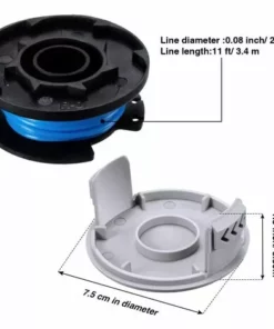 HIASDFLS 10 Pièces Ac14Rl3A Ligne De Bobine Coupe-Herbe De Rechange 11 Ft 0,065 Pouce Bobine De Corde D'Herbe Ligne De Bobine De Coupe, 2 Bobine Coupe-Bordures Compatible Avec Ryobi 18V, 24V, 40V 8 HIASDFLS 10 Pièces Ac14Rl3A Ligne De Bobine Coupe-Herbe De Rechange 11 Ft 0,065 Pouce Bobine De Corde D'Herbe Ligne De Bobine De Coupe, 2 Bobine Coupe-Bordures Compatible Avec Ryobi 18V, 24V, 40V -Débroussailleuse Soldes Magasin 61241976 2