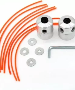 FVBJD Aluminium Fils Tête Coupe-bordure Tête Double Fil Bobine Tête Fil Nylon Pour Débroussailleuse à Essence Tondeuse à Gazon