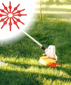 FVBJD Lot De 24 Couteaux De Débroussailleuse Rouge - Coupe-bordure En Plastique - Outil De Jardin - Lame De Rechange Pour Coupe-bordure Sans Fil (rouge) 10 FVBJD Lot De 24 Couteaux De Débroussailleuse Rouge - Coupe-bordure En Plastique - Outil De Jardin - Lame De Rechange Pour Coupe-bordure Sans Fil (rouge) -Débroussailleuse Soldes Magasin 61286809 4