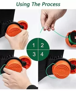 FVBJD BLACK+DECKER Bobine De Rechange SF-080 Bobine De Remplacement à Alimentation Automatique Pour Bobine De Fil Black And Decker Single Line (4pcs) -Débroussailleuse Soldes Magasin 61286899 5