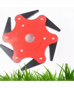 ELLE Tondeuse À Gazon Couteau À Six Feuilles Coupant La Tête D'Herbe Accessoires De Débroussailleuse Tête De Coupe À 6 Feuilles Lame De Scie Tête De Désherbage Tête De Coupe D'Herbe