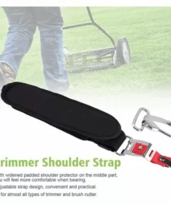 QERSTA Harnais Bretelle Réglable Avec Crochet Pour Débroussailleuse Tondeuse Coupe-Bordure Courroie Noire D'épaule Tondeuse à Gazon Durable Accessoire Débroussailleur De Trimmer -Débroussailleuse Soldes Magasin 62772397 2