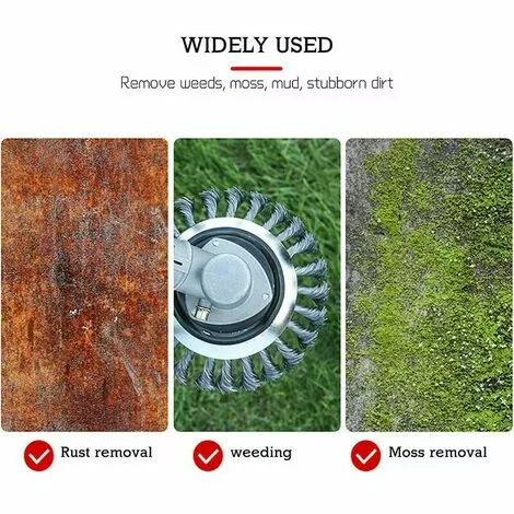 CLEGGFR Tête De Débroussailleuse, Débroussailleuse De Désherbage 150x25mm, Débroussailleuse Pour Outils Agricoles De Jardin De Pelouse (6 Pouces),LO-Ron 7 CLEGGFR Tête De Débroussailleuse, Débroussailleuse De Désherbage 150x25mm, Débroussailleuse Pour Outils Agricoles De Jardin De Pelouse (6 Pouces),LO-Ron – Image 5