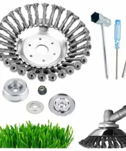 SINCèREETALI Accessoires De Tondeuse à Gazon De Tête De Désherbage De Fil Torsadé De Type Bol De Fil Torsadé De Jardin (disque De Fil De 6 Pouces) -Débroussailleuse Soldes Magasin 63525822 4