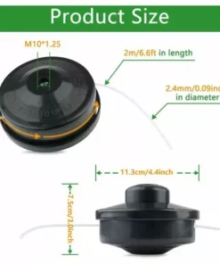 FLYME Lot De 2 Tête De Débroussailleuse Universelle Nylon Bobine De Rechange Et Tête De Coupe M10 X 1,25 Pour Débroussailleuse Thermique à Essence 8 FLYME Lot De 2 Tête De Débroussailleuse Universelle Nylon Bobine De Rechange Et Tête De Coupe M10 X 1,25 Pour Débroussailleuse Thermique à Essence -Débroussailleuse Soldes Magasin 63701885 2