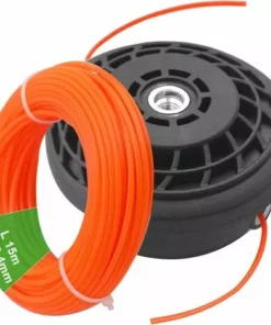 ZOLGINAH M10 X 1,25 à Gauche Tête De Universelle Accessoire Professionnel & Fil De Nylon Rond 2,4 Mm X 15 M Pour Débroussailleuse