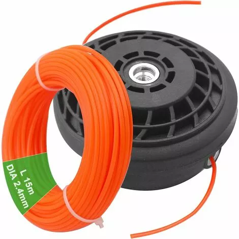 ZOLGINAH M10 X 1,25 à Gauche Tête De Universelle Accessoire Professionnel & Fil De Nylon Rond 2,4 Mm X 15 M Pour Débroussailleuse 3 ZOLGINAH M10 X 1,25 à Gauche Tête De Universelle Accessoire Professionnel & Fil De Nylon Rond 2,4 Mm X 15 M Pour Débroussailleuse