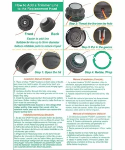 ZOLGINAH M10 X 1,25 à Gauche Tête De Universelle Accessoire Professionnel & Fil De Nylon Rond 2,4 Mm X 15 M Pour Débroussailleuse 9 ZOLGINAH M10 X 1,25 à Gauche Tête De Universelle Accessoire Professionnel & Fil De Nylon Rond 2,4 Mm X 15 M Pour Débroussailleuse -Débroussailleuse Soldes Magasin 63760238 3