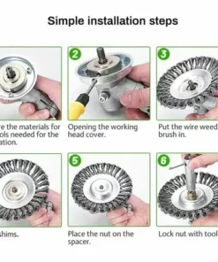 SINCèREETALI Brosse De Débroussailleuse, Tête De Brosse De Désherbage, Brosse De Désherbage De Débroussailleuse, Brosse De Désherbage Métallique, Environ 6 Pouces, Accessoires De Tondeuse à Gazon 10 SINCèREETALI Brosse De Débroussailleuse, Tête De Brosse De Désherbage, Brosse De Désherbage De Débroussailleuse, Brosse De Désherbage Métallique, Environ 6 Pouces, Accessoires De Tondeuse à Gazon -Débroussailleuse Soldes Magasin 63814751 4