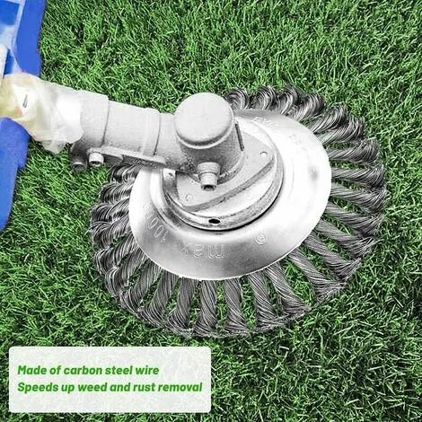 SINCèREETALI Brosse De Débroussailleuse, Tête De Brosse De Désherbage, Brosse De Désherbage De Débroussailleuse, Brosse De Désherbage Métallique, Environ 6 Pouces, Accessoires De Tondeuse à Gazon 7 SINCèREETALI Brosse De Débroussailleuse, Tête De Brosse De Désherbage, Brosse De Désherbage De Débroussailleuse, Brosse De Désherbage Métallique, Environ 6 Pouces, Accessoires De Tondeuse à Gazon – Image 5