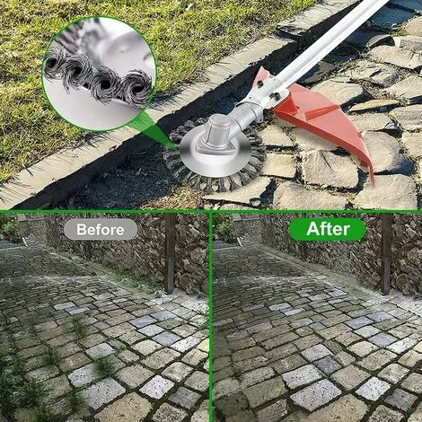 SINCèREETALI Weed Head Brosse à Désherbage En Fil D'acier 6 Pouces Brosse Rotative Disque De Brosse Pour Outils De Pelouse Jardin Agriculture - Remplacement Pour La Tonte 7 SINCèREETALI Weed Head Brosse à Désherbage En Fil D'acier 6 Pouces Brosse Rotative Disque De Brosse Pour Outils De Pelouse Jardin Agriculture - Remplacement Pour La Tonte – Image 5