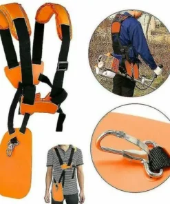 FOZIY Bretelles Réglables à Double Boutonnage Pour Débroussailleuses Taille-bordures Rembourrage Avec Panneaux De Protection De Jardin，Fonepro