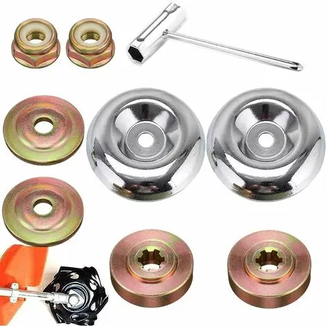 JUNJUN-9 Pièces Kit Ecrou Tete Debroussailleuse,Lame En Métal De Vitesses Universelle De Tondeuse,Débroussailleuse En Métal Accessoires,Pour Sylviculture Débroussailleuse Jardin Tondeuse à Gazon 3 JUNJUN-9 Pièces Kit Ecrou Tete Debroussailleuse,Lame En Métal De Vitesses Universelle De Tondeuse,Débroussailleuse En Métal Accessoires,Pour Sylviculture Débroussailleuse Jardin Tondeuse à Gazon