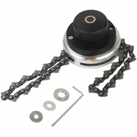 GroupM Tête De Débroussailleuse à Chaîne (joint Universel) Accessoires De Débroussailleuse Pour Tondeuse à Gazon 3 GroupM Tête De Débroussailleuse à Chaîne (joint Universel) Accessoires De Débroussailleuse Pour Tondeuse à Gazon