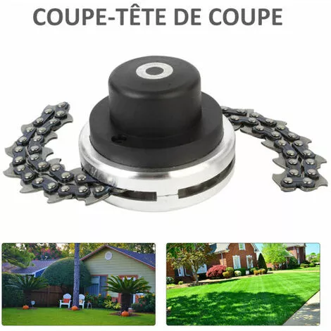 GroupM Tête De Débroussailleuse à Chaîne (joint Universel) Accessoires De Débroussailleuse Pour Tondeuse à Gazon 4 GroupM Tête De Débroussailleuse à Chaîne (joint Universel) Accessoires De Débroussailleuse Pour Tondeuse à Gazon – Image 2
