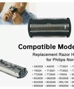 AOUGO Tête De Rasoir Pour Philips Bodygroom BG2024 BG2025 BG2026 BG2028 BG2036 BG2038 BG2040 Lame De Rechange Pour Rasoir électrique Philips Pour Homme -Débroussailleuse Soldes Magasin 63967121 5