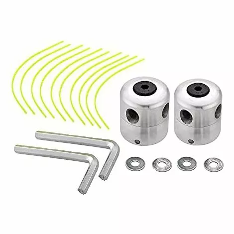 Lot De 2 Têtes De Débroussailleuse Universelles En Aluminium - Tête Double Fil - Bobine De Fil En Nylon - Accessoire Pour Débroussailleuse Gdrhvfd 3 Lot De 2 Têtes De Débroussailleuse Universelles En Aluminium - Tête Double Fil - Bobine De Fil En Nylon - Accessoire Pour Débroussailleuse Gdrhvfd