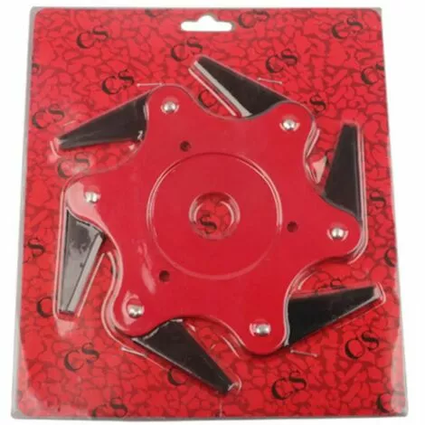 Ensoleillé Lame De Débroussailleuse à Tête De Coupe à Six Lames 6 Ensoleillé Lame De Débroussailleuse à Tête De Coupe à Six Lames – Image 4