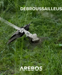 Arebos Débroussailleuse à Essence Premium 5 En 1 3PS 52 CC Avec Manche Profilé Rembourré Avec Rallonge De 1 M | Taille-haie Réglable | Coupe-Bordures | Débroussailleuse à Gazon - Noir / Rouge -Débroussailleuse Soldes Magasin 64089749 5