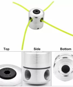 ARC-EN-CIéL Tête De Débroussailleuse Universelle Aluminium Fils Tête Coupe-bordure Tête Double Fil Bobine Tête Fil Nylon Pour Tondeuse, 2 Têtes De Fil + 8 Fils,Arcenciél -Débroussailleuse Soldes Magasin 64126754 2