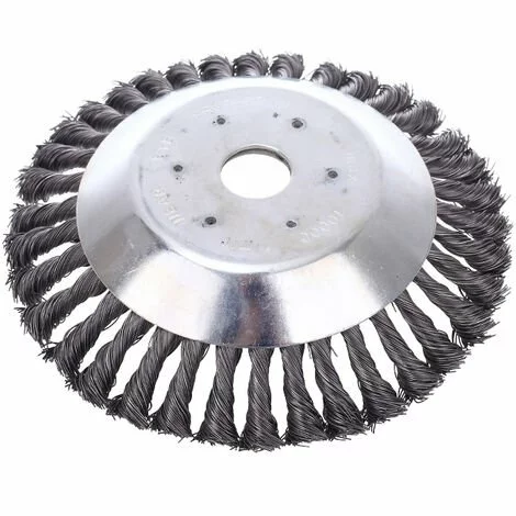 CARILLONSàVENT Tête De Débroussailleuse Conique En Fil De Fer Noué Pour Tondeuse à Gazon - Plateau De Désherbage En Métal Pour Débroussailleuse ((Diamètre Extérieur200mm, Trou Intérieur 25mm)) Carivent 3 CARILLONSàVENT Tête De Débroussailleuse Conique En Fil De Fer Noué Pour Tondeuse à Gazon - Plateau De Désherbage En Métal Pour Débroussailleuse ((Diamètre Extérieur200mm, Trou Intérieur 25mm)) Carivent
