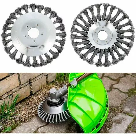 CARILLONSàVENT Tête De Débroussailleuse Conique En Fil De Fer Noué Pour Tondeuse à Gazon - Plateau De Désherbage En Métal Pour Débroussailleuse ((Diamètre Extérieur200mm, Trou Intérieur 25mm)) Carivent 6 CARILLONSàVENT Tête De Débroussailleuse Conique En Fil De Fer Noué Pour Tondeuse à Gazon - Plateau De Désherbage En Métal Pour Débroussailleuse ((Diamètre Extérieur200mm, Trou Intérieur 25mm)) Carivent – Image 4