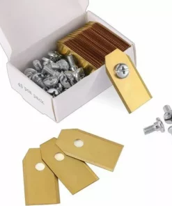 CARILLONSàVENT 45 X Lames De Couteau (3g-0.75mm) Avec 45 Vis, (Or) Carivent