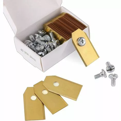 CARILLONSàVENT 45 X Lames De Couteau (3g-0.75mm) Avec 45 Vis, (Or) Carivent 3 CARILLONSàVENT 45 X Lames De Couteau (3g-0.75mm) Avec 45 Vis, (Or) Carivent