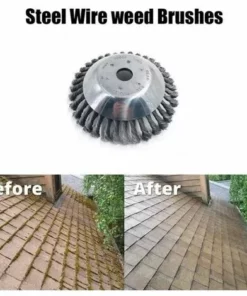 CARILLONSàVENT Brosse De Débroussailleuse à Gazon,Carivent Tête De Tondeuse à Fil Avec Roue En Fil D'acier Solide, Brosse à Désherber Ronde En Métal,Outil Multifonctionnel D'élimination Des Mauvaises Herbes(6 Pouces) -Débroussailleuse Soldes Magasin 64142396 5