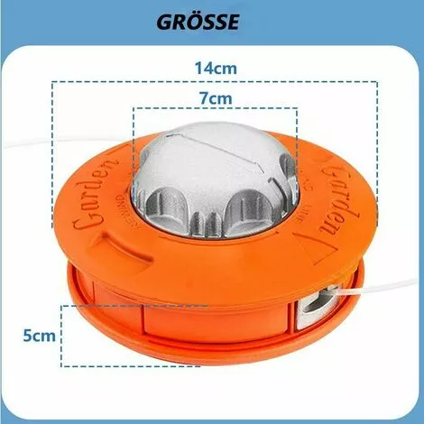 Dontodent Tondeuse à Gazon Universelle En Aluminium, Adaptée à La Cour De Jardin M10 X 1,25 LH 5 Dontodent Tondeuse à Gazon Universelle En Aluminium, Adaptée à La Cour De Jardin M10 X 1,25 LH – Image 3