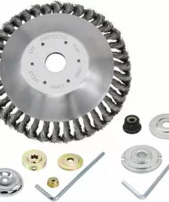 THSINDE Débroussailleuse Débroussailleuse 200mm De Diamètre Débroussailleuse Filaire Peut éliminer Efficacement Les Mauvaises Herbes Et Avec Des Adaptateurs 4 Pièces -Débroussailleuse Soldes Magasin 64463923 2