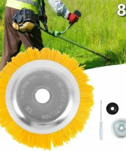 HABIENTôT Brosse Desherbage Debroussailleuse 8 Pouce, Tete Brosse Désherbage En Nylon, Tête De Désherbage Rotative Ronde, Pour Outils De Pelouse Jardin Agriculture，Oi-FRIS -Débroussailleuse Soldes Magasin 64562199 5