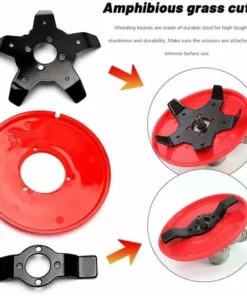 HABIENTôT Aluminium Fils Tête Coupe-bordure Tête Double Fil Bobine Tête Fil Nylon Pour Débroussailleuse à Essence Tondeuse à Gazon Rouge，Oi-FRIS -Débroussailleuse Soldes Magasin 64562279 3