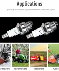 HEGUYEY Lot De 10 Bougie D'allumage L7T Bougie Tronconneuse Débroussailleuse Tondeuse Pour Moteur à Deux Temps Taille Haie Débroussailleuse -Débroussailleuse Soldes Magasin 64680253 3
