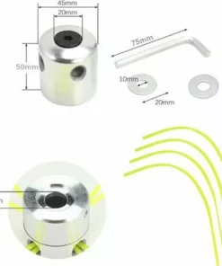JOORRT Te De Coupeherbe En Aluminium ;te De ;broussailleuse Universelle Te De Coupe Bobine Avec 4 Nylon Ligne Coupe Bordure Te Double Fil Bobine 8 JOORRT Te De Coupeherbe En Aluminium ;te De ;broussailleuse Universelle Te De Coupe Bobine Avec 4 Nylon Ligne Coupe Bordure Te Double Fil Bobine -Débroussailleuse Soldes Magasin 64704043 2