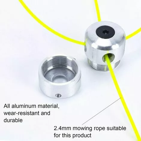 JOORRT Te De Coupeherbe En Aluminium ;te De ;broussailleuse Universelle Te De Coupe Bobine Avec 4 Nylon Ligne Coupe Bordure Te Double Fil Bobine 5 JOORRT Te De Coupeherbe En Aluminium ;te De ;broussailleuse Universelle Te De Coupe Bobine Avec 4 Nylon Ligne Coupe Bordure Te Double Fil Bobine – Image 3