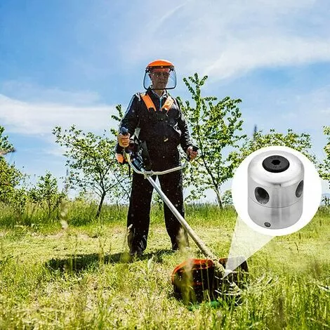 JOORRT Te De Coupeherbe En Aluminium ;te De ;broussailleuse Universelle Te De Coupe Bobine Avec 4 Nylon Ligne Coupe Bordure Te Double Fil Bobine 7 JOORRT Te De Coupeherbe En Aluminium ;te De ;broussailleuse Universelle Te De Coupe Bobine Avec 4 Nylon Ligne Coupe Bordure Te Double Fil Bobine – Image 5