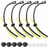 HEGUYEY 5 Ensembles Universel Filtre à Essence Kit, Tube D'étanchéité, Durites D'essence De Tondeuses Avec Poire D Amorçage, Pour Coupe-Herbe, Débroussailleuse, Tronconneuse Taille-Haie -Débroussailleuse Soldes Magasin 64867384 1