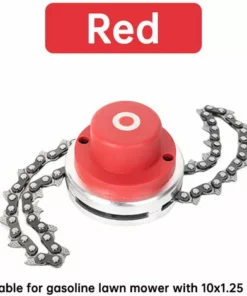 ELLE Tête De Tondeuse à Gazon Noire Pour Extérieur En Acier Au Manganèse Jardin Agriculture Accessoires Durables Désherbage Dur Durable (rouge)