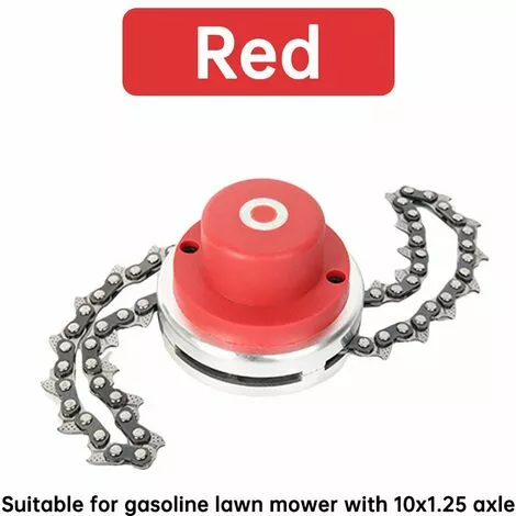 ELLE Tête De Tondeuse à Gazon Noire Pour Extérieur En Acier Au Manganèse Jardin Agriculture Accessoires Durables Désherbage Dur Durable (rouge) 6 ELLE Tête De Tondeuse à Gazon Noire Pour Extérieur En Acier Au Manganèse Jardin Agriculture Accessoires Durables Désherbage Dur Durable (rouge) – Image 4