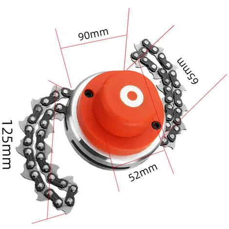 Dual Scratch Tête En Acier Universel Tête En Nylon Ligne De Jardinage Outils De Jardinage Weed Brush Cutter Jardin Pièces Petit Trimmer Pour La Tondeuse à Gazon (Color : Chain Blade) 56Vingt 4 Dual Scratch Tête En Acier Universel Tête En Nylon Ligne De Jardinage Outils De Jardinage Weed Brush Cutter Jardin Pièces Petit Trimmer Pour La Tondeuse à Gazon (Color : Chain Blade) 56Vingt â Image 2
