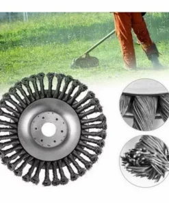 Tête Universelle De Coupe-Herbe De Brosse De Roue De Fil D'acier, Coupe-Bordures De Jardin Tête De Coupe De Brosse De Mauvaises Herbes De Jardin (1 Pièce，6 Pouces) 56Vingt -Débroussailleuse Soldes Magasin 64937438 4