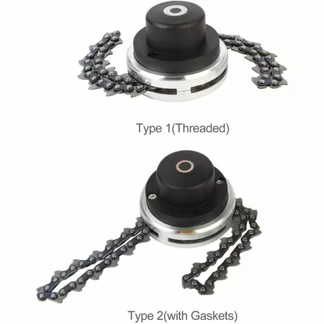 TANCYCO Tête De Tondeuse Avec Lame De Coupe-chaîne à Bobine Tête De Tondeuse à Gazon D'extérieur Outil De Mangeur De Tête De Tondeuse En Acier Pour Remplacement De Tondeuse à Gazon à Arbres Droits 4 TANCYCO Tête De Tondeuse Avec Lame De Coupe-chaîne à Bobine Tête De Tondeuse à Gazon D'extérieur Outil De Mangeur De Tête De Tondeuse En Acier Pour Remplacement De Tondeuse à Gazon à Arbres Droits – Image 2