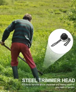 TANCYCO Tête De Tondeuse Avec Lame De Coupe-chaîne à Bobine Tête De Tondeuse à Gazon D'extérieur Outil De Mangeur De Tête De Tondeuse En Acier Pour Remplacement De Tondeuse à Gazon à Arbres Droits 9 TANCYCO Tête De Tondeuse Avec Lame De Coupe-chaîne à Bobine Tête De Tondeuse à Gazon D'extérieur Outil De Mangeur De Tête De Tondeuse En Acier Pour Remplacement De Tondeuse à Gazon à Arbres Droits -Débroussailleuse Soldes Magasin 65002462 3